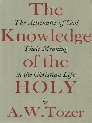cover image of The Knowledge of the Holy